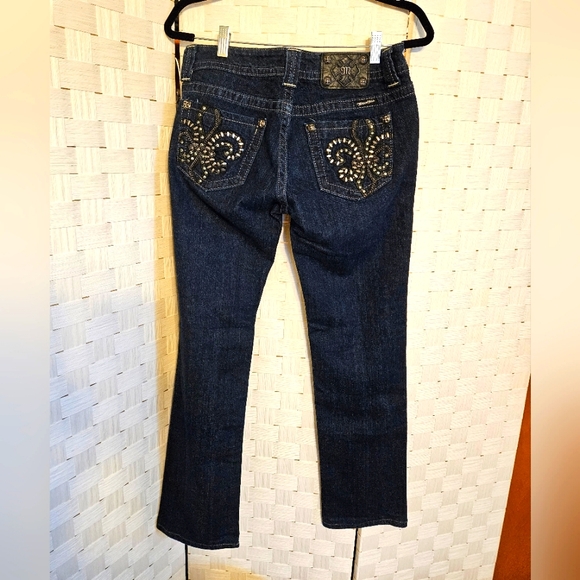 MISS ME dark washed jeans embellished - Picture 1 of 6